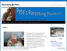 Tablet Screenshot of parentingbypete.wordpress.com