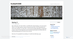 Desktop Screenshot of football12345.wordpress.com