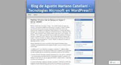 Desktop Screenshot of acatellani.wordpress.com