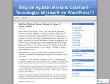 Tablet Screenshot of acatellani.wordpress.com