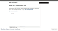 Desktop Screenshot of pachecothiago.wordpress.com