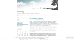Desktop Screenshot of onestillblooming.wordpress.com