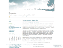 Tablet Screenshot of onestillblooming.wordpress.com