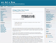 Tablet Screenshot of anadaday.wordpress.com