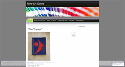 Desktop Screenshot of newartgenre.wordpress.com