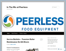 Tablet Screenshot of inthemixatpeerless.wordpress.com