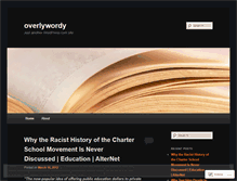 Tablet Screenshot of overlywordy.wordpress.com