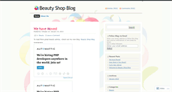 Desktop Screenshot of beautyshopblog.wordpress.com