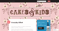 Desktop Screenshot of cakesandkids.wordpress.com