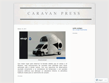 Tablet Screenshot of caravanpress.wordpress.com