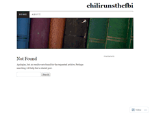 Tablet Screenshot of chilirunsthefbi.wordpress.com