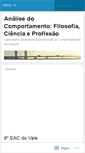 Mobile Screenshot of analisedocomportamento.wordpress.com