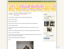 Tablet Screenshot of fluentbrittish.wordpress.com
