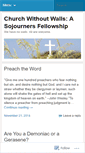 Mobile Screenshot of churchwithoutwallsblog.wordpress.com