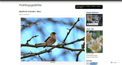 Desktop Screenshot of fruehlingsgedichte.wordpress.com