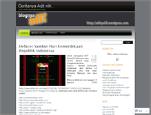 Tablet Screenshot of aditya20.wordpress.com