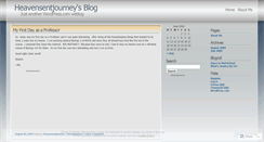 Desktop Screenshot of heavensentjourney.wordpress.com