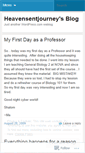 Mobile Screenshot of heavensentjourney.wordpress.com