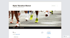 Desktop Screenshot of amateurmarathonrunner.wordpress.com