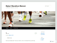 Tablet Screenshot of amateurmarathonrunner.wordpress.com