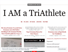 Tablet Screenshot of iwanttobeatriathlete.wordpress.com