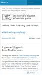 Mobile Screenshot of enterthestory.wordpress.com