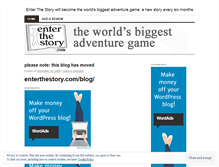 Tablet Screenshot of enterthestory.wordpress.com