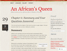 Tablet Screenshot of anafricansqueen.wordpress.com