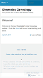 Mobile Screenshot of ohnmeissgenealogy.wordpress.com
