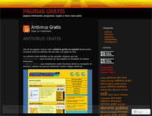 Tablet Screenshot of paginasgratis.wordpress.com