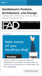 Mobile Screenshot of gentlemansfad.wordpress.com