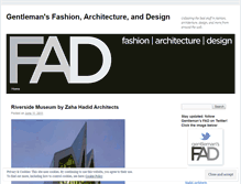 Tablet Screenshot of gentlemansfad.wordpress.com