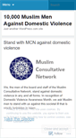 Mobile Screenshot of muslimmenagainstdv.wordpress.com