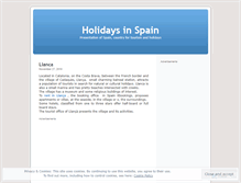 Tablet Screenshot of holidaysspain.wordpress.com