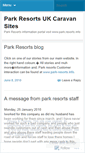 Mobile Screenshot of parkresorts.wordpress.com