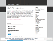 Tablet Screenshot of marshmallowfever.wordpress.com