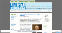 Desktop Screenshot of lonestarpolitics.wordpress.com