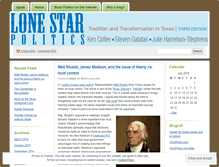 Tablet Screenshot of lonestarpolitics.wordpress.com