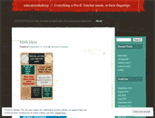 Tablet Screenshot of educatorsdesktop.wordpress.com