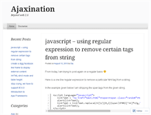 Tablet Screenshot of ajaxination.wordpress.com