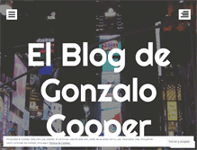 Tablet Screenshot of gonzalocooper.wordpress.com