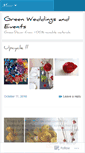 Mobile Screenshot of greenweddingandevents.wordpress.com