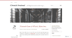 Desktop Screenshot of chronicleirrational.wordpress.com