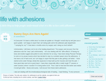 Tablet Screenshot of lifewithadhesions.wordpress.com