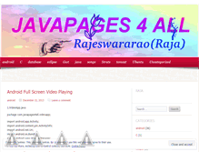 Tablet Screenshot of javapages4all.wordpress.com