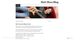 Desktop Screenshot of mattmossmusic.wordpress.com