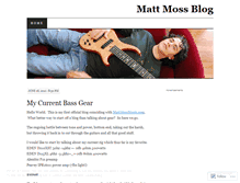 Tablet Screenshot of mattmossmusic.wordpress.com