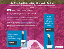 Tablet Screenshot of celebratingwomeninaction.wordpress.com