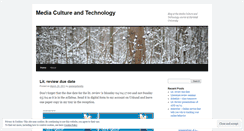 Desktop Screenshot of mediatechnologyculture.wordpress.com