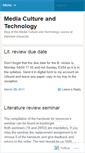 Mobile Screenshot of mediatechnologyculture.wordpress.com